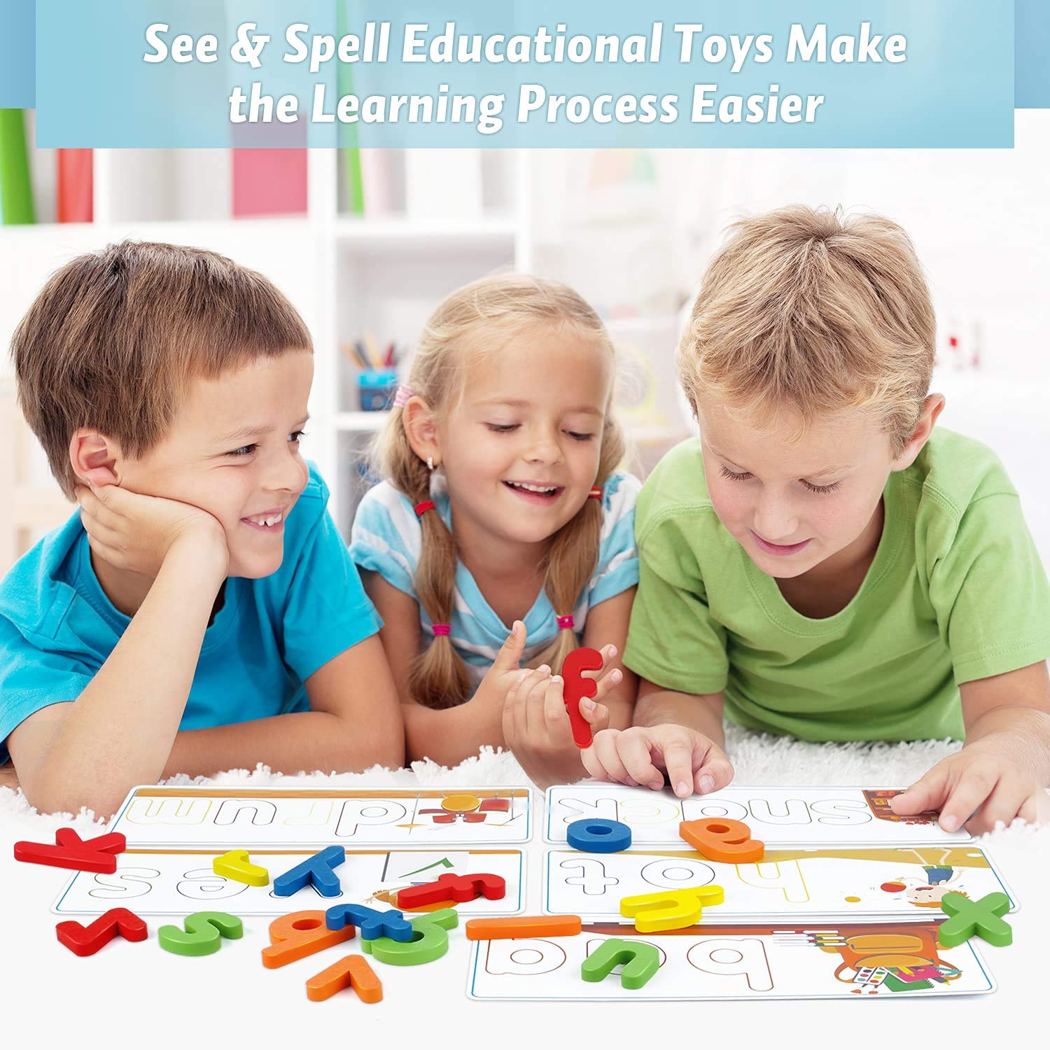 Foto 7 pulgar | Juguete Educativo Officygnet See & Spell Para Niños De 3 A 6 Años - Venta Internacional.