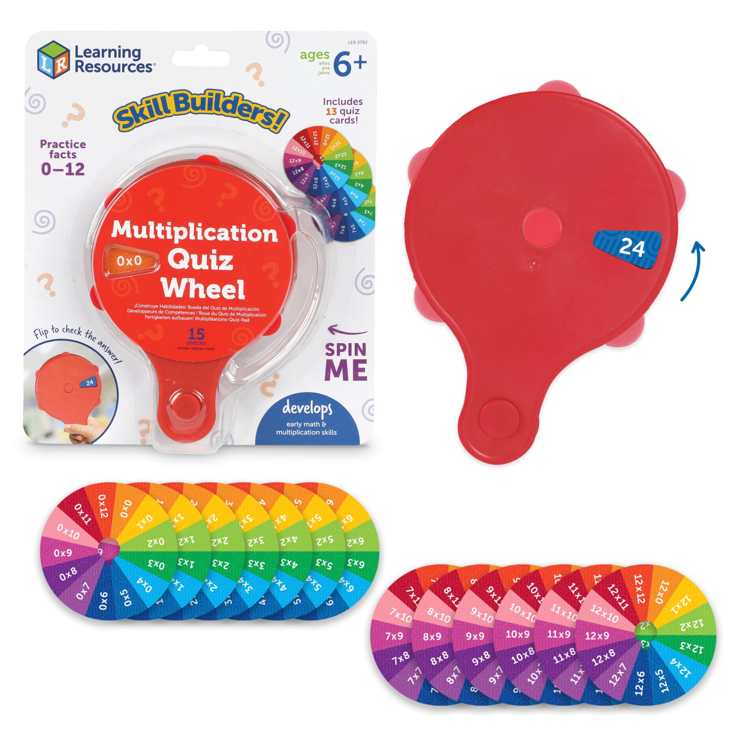 ¡juguetes, Recursos De Aprendizaje, Creadores De Habilidades! Cuestionario De Multiplicación - Venta Internacional.