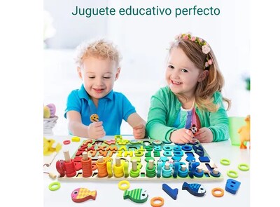 Foto 3 | Xtellar Kit De Aprendizaje Montessori 7 En 1 – Impulsa La Educación De Tus Niños Mediante Juegos De Pesca,