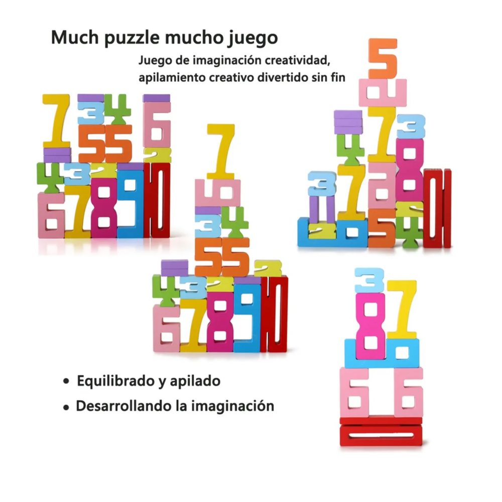 Foto 3 | Juguete Didáctico De Números Y Letras De Madera Lab.g  Colores