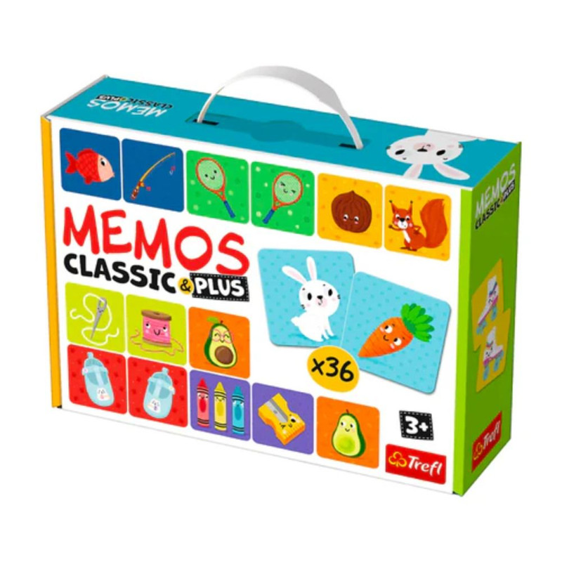 Juego de Memoria Trefl Memos Classic and Plus