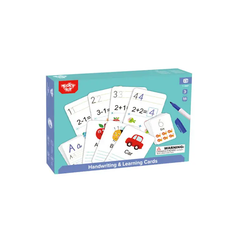 Foto 3 pulgar | Tarjetas Educativas para Aprender a Leer/ Escribir/ Contar Tooky Toy TK-TL547 56 Piezas