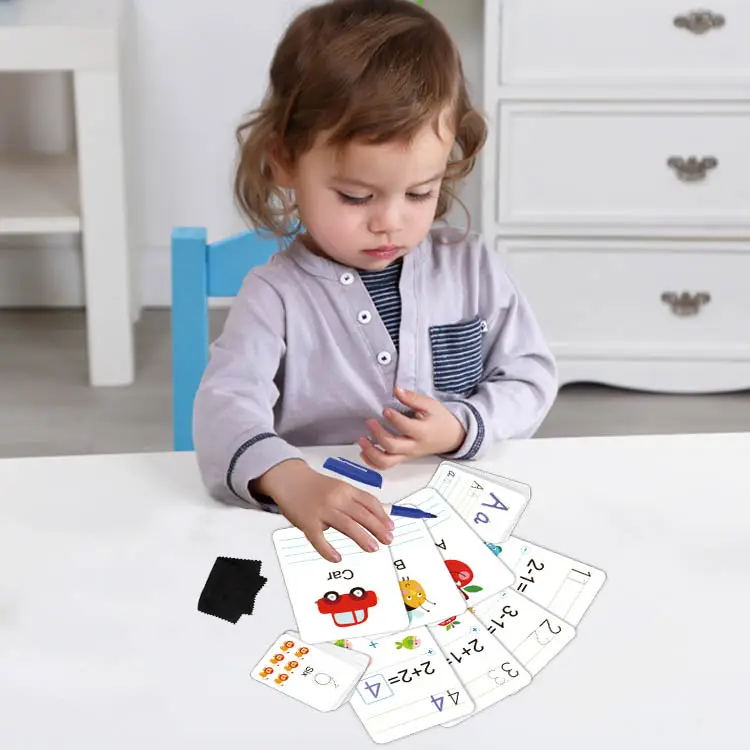 Foto 4 pulgar | Tarjetas Educativas para Aprender a Leer/ Escribir/ Contar Tooky Toy TK-TL547 56 Piezas