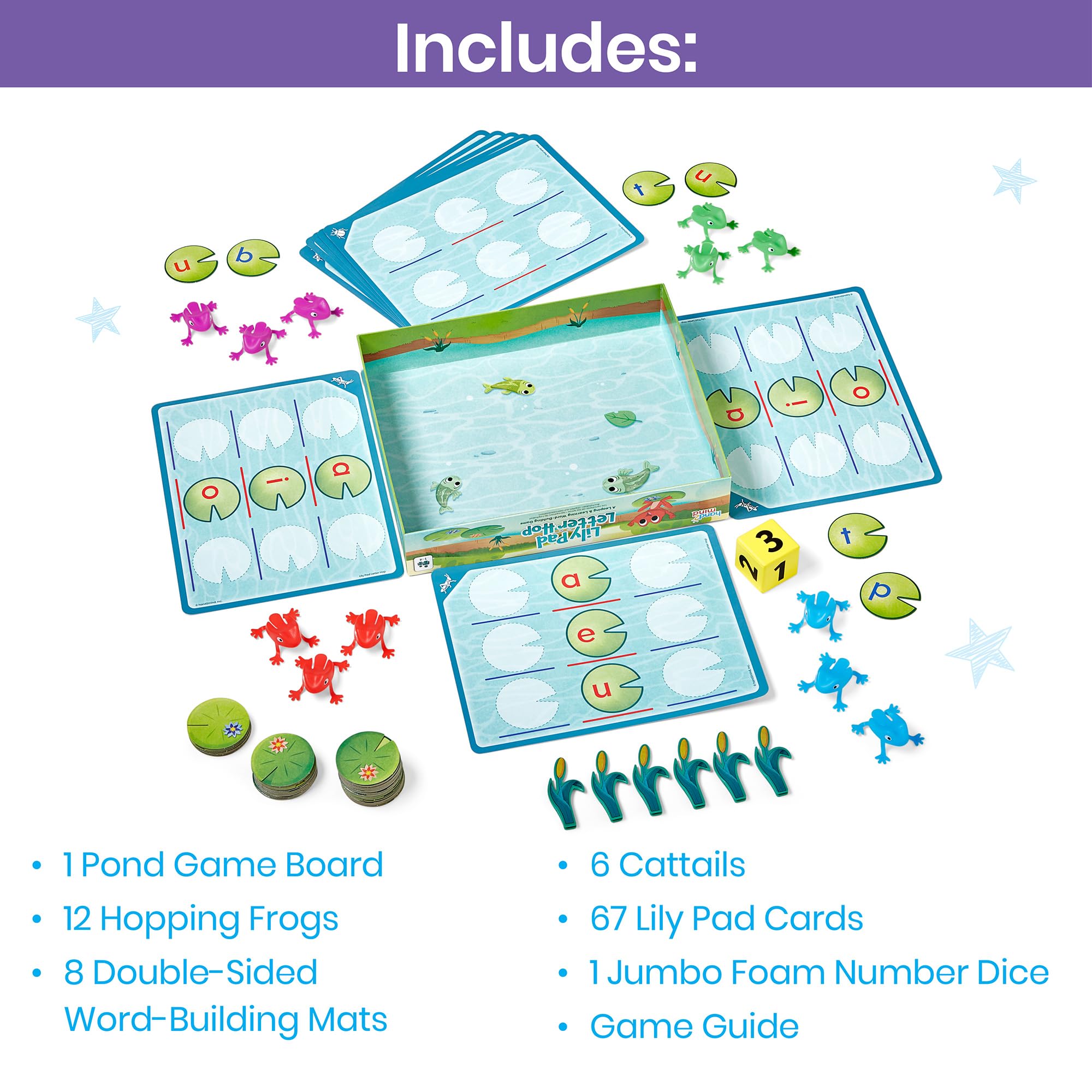 Foto 2 | Juego de Mesa Educativo Hand2Mind Lily Pad Letter Hop - Venta Internacional