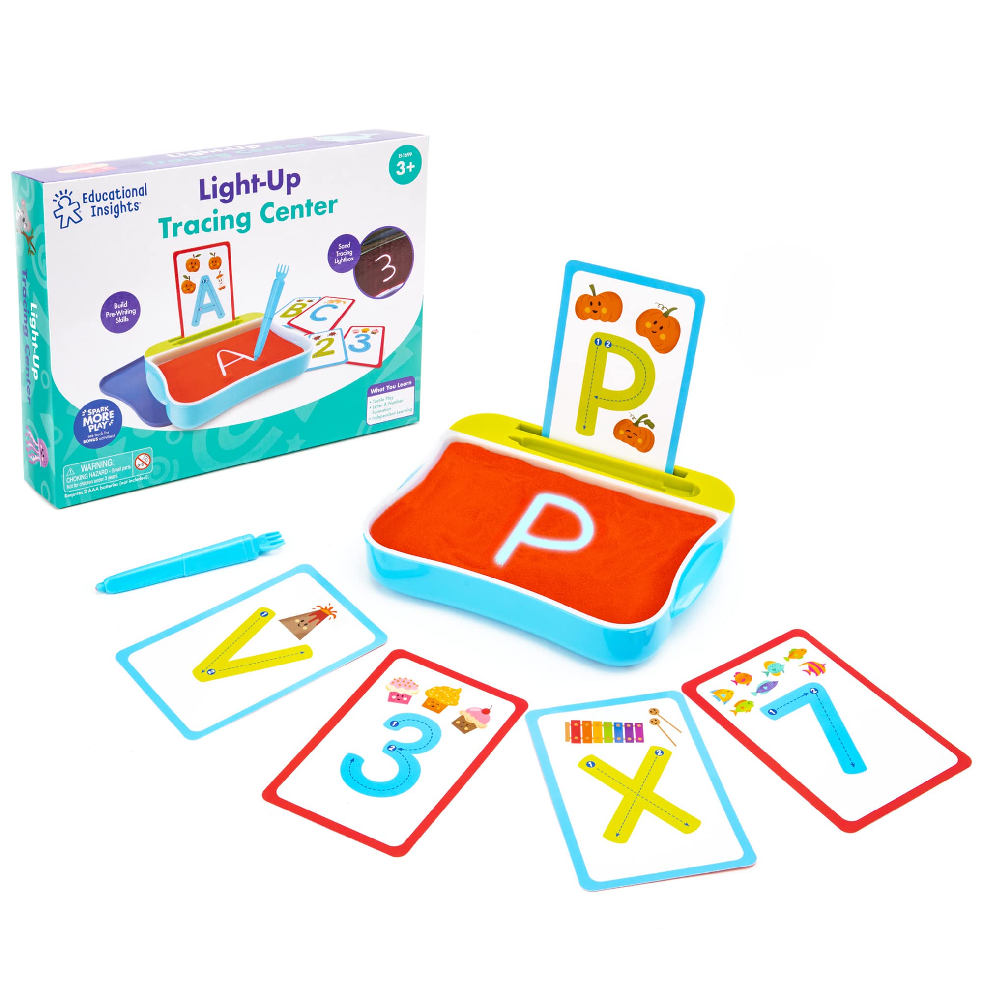 Juego De Alfabetos Educational Insights Light-up Tracing Center - Venta Internacional.