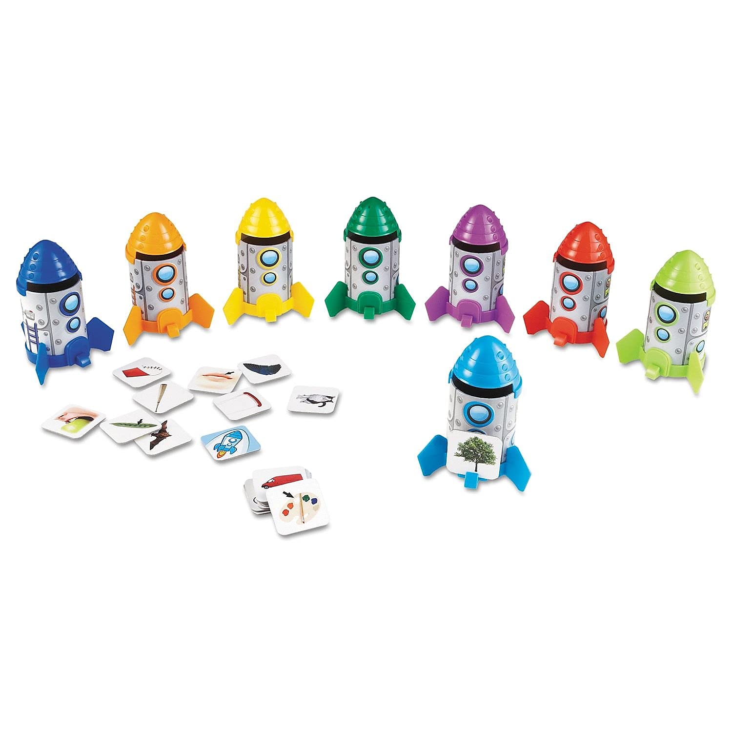 Foto 2 | Cohetes Toy Learning Resources Que Riman Y Clasifican Con 80 Cartas - Venta Internacional.