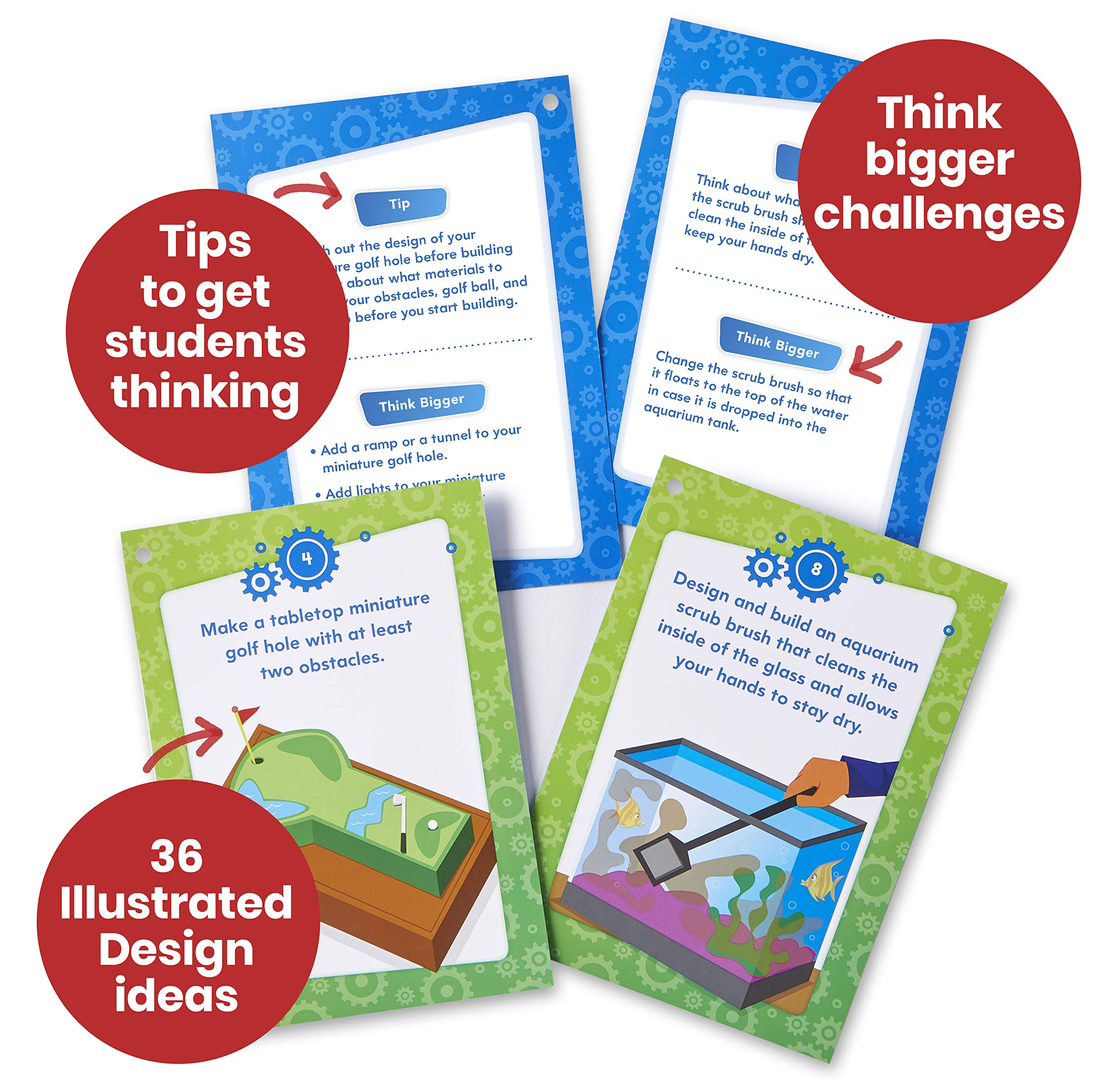 Foto 3 | Tarjetas De Aprendizaje Stem Hand2mind Makerspace Task Para Niños De 3 A 5 Años - Venta Internacional.