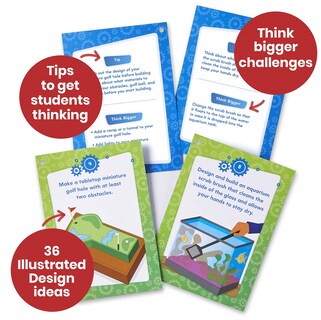 Foto 3 | Tarjetas De Aprendizaje Stem Hand2mind Makerspace Task Para Niños De 3 A 5 Años - Venta Internacional.