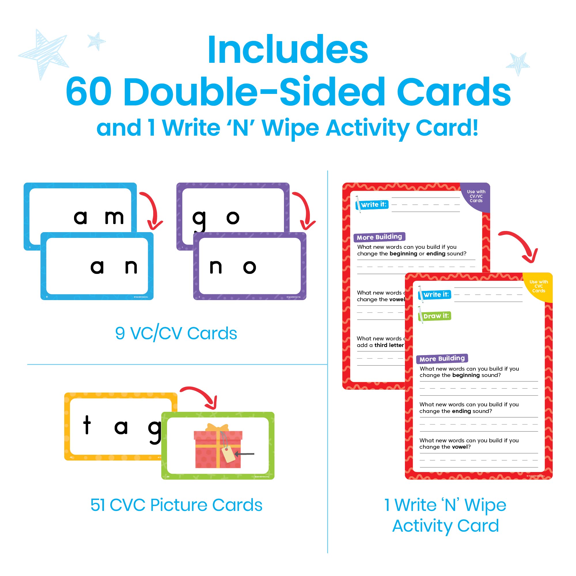 Foto 7 pulgar | Word Builder Hand2mind Juegos De Palabras Cvc Para Principiantes Para Niños De 3 A 5 Años - Venta Internacional.