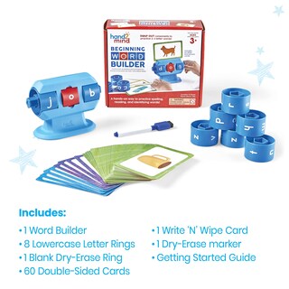 Foto 7 | Word Builder Hand2mind Juegos De Palabras Cvc Para Principiantes Para Niños De 3 A 5 Años - Venta Internacional.