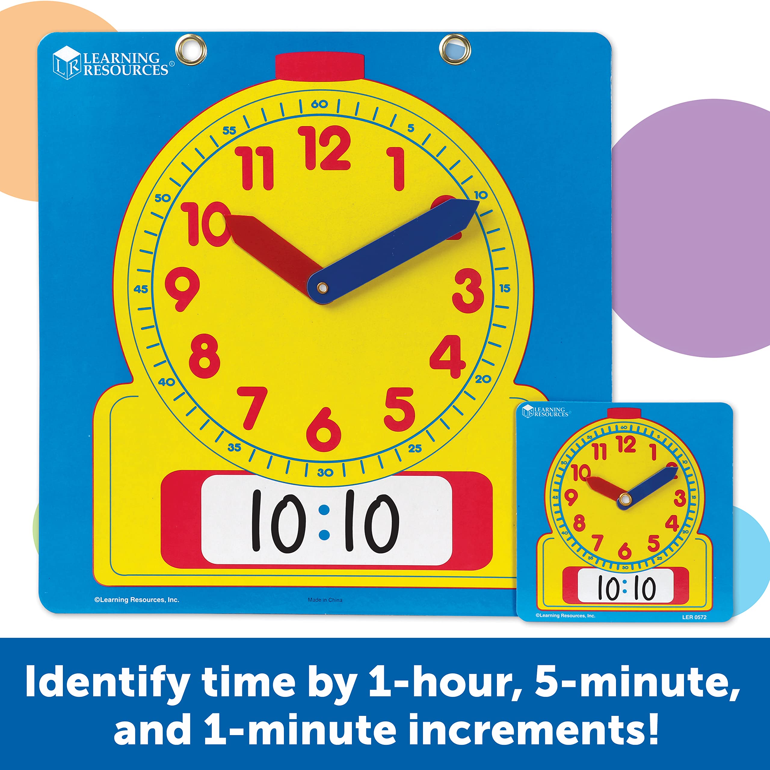 Foto 3 | Set Classroom Resources Learning Resources - Relojes Para Escribir Y Borrar, 25 Unidades - Venta Internacional.