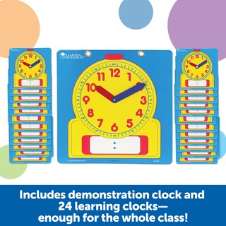 Foto 4 | Set Classroom Resources Learning Resources - Relojes Para Escribir Y Borrar, 25 Unidades - Venta Internacional.