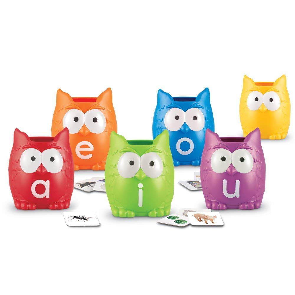 Set De Clasificación, Learning Resources, Vocales, Búhos, Con 6 Búhos, 100 Cartas - Venta Internacional.