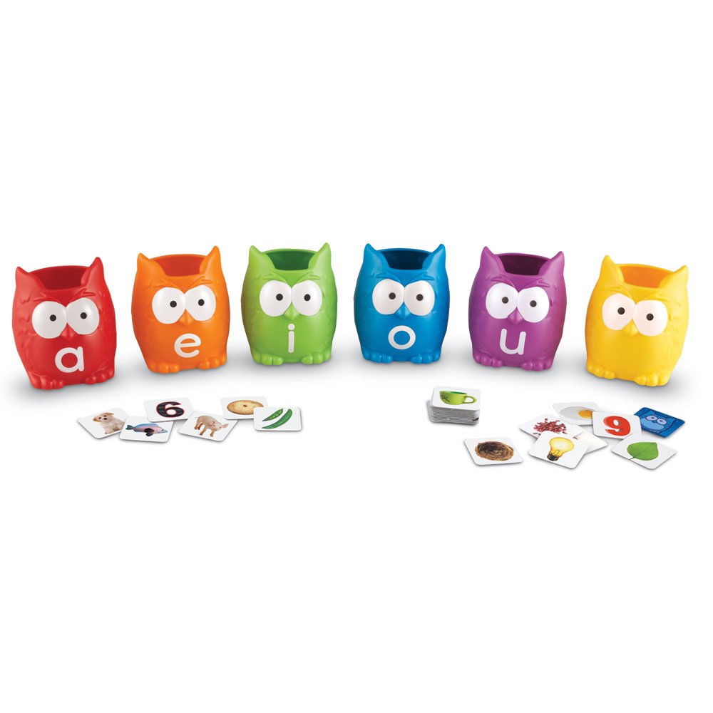 Foto 8 pulgar | Set De Clasificación, Learning Resources, Vocales, Búhos, Con 6 Búhos, 100 Cartas - Venta Internacional.