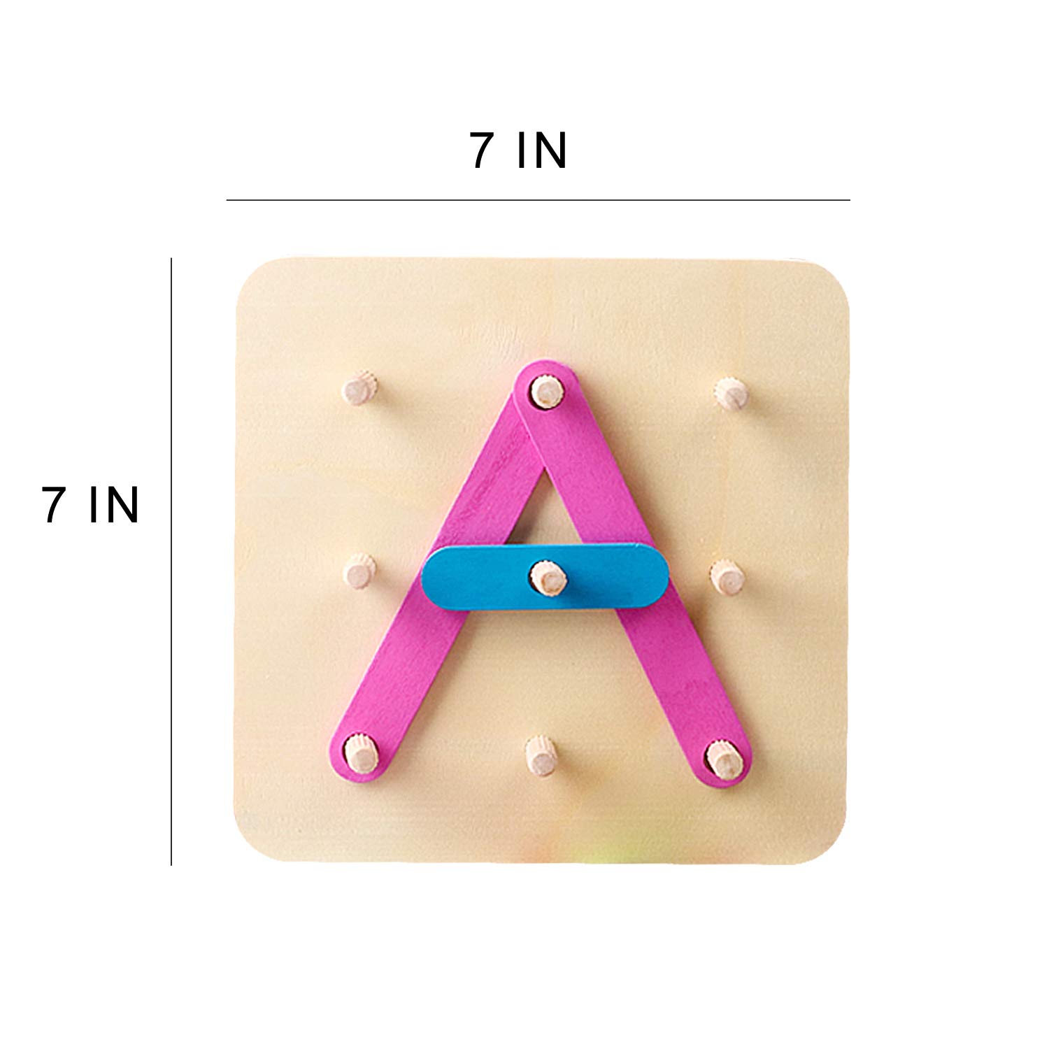 Foto 7 pulgar | Set de Actividades de Construcción Kizh de Madera con Letras y Números - Venta Internacional
