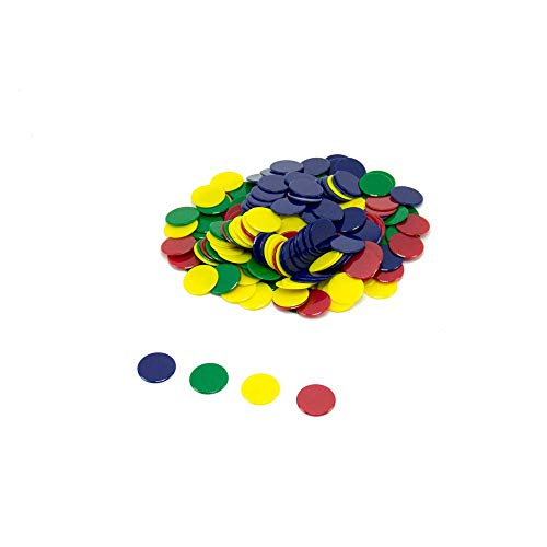 Foto 2 pulgar | Venta Internacional - Hand2mind Plastic Solid Bingo Chips, Chips Para Juegos, Contando Manipulatvies (conjunto De 200)