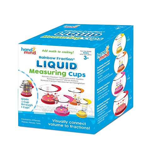 Venta Internacional - Hand2mind, Tazas De Medición De Niños, Suministros Para Hornear Para Niños (4 Paquete)