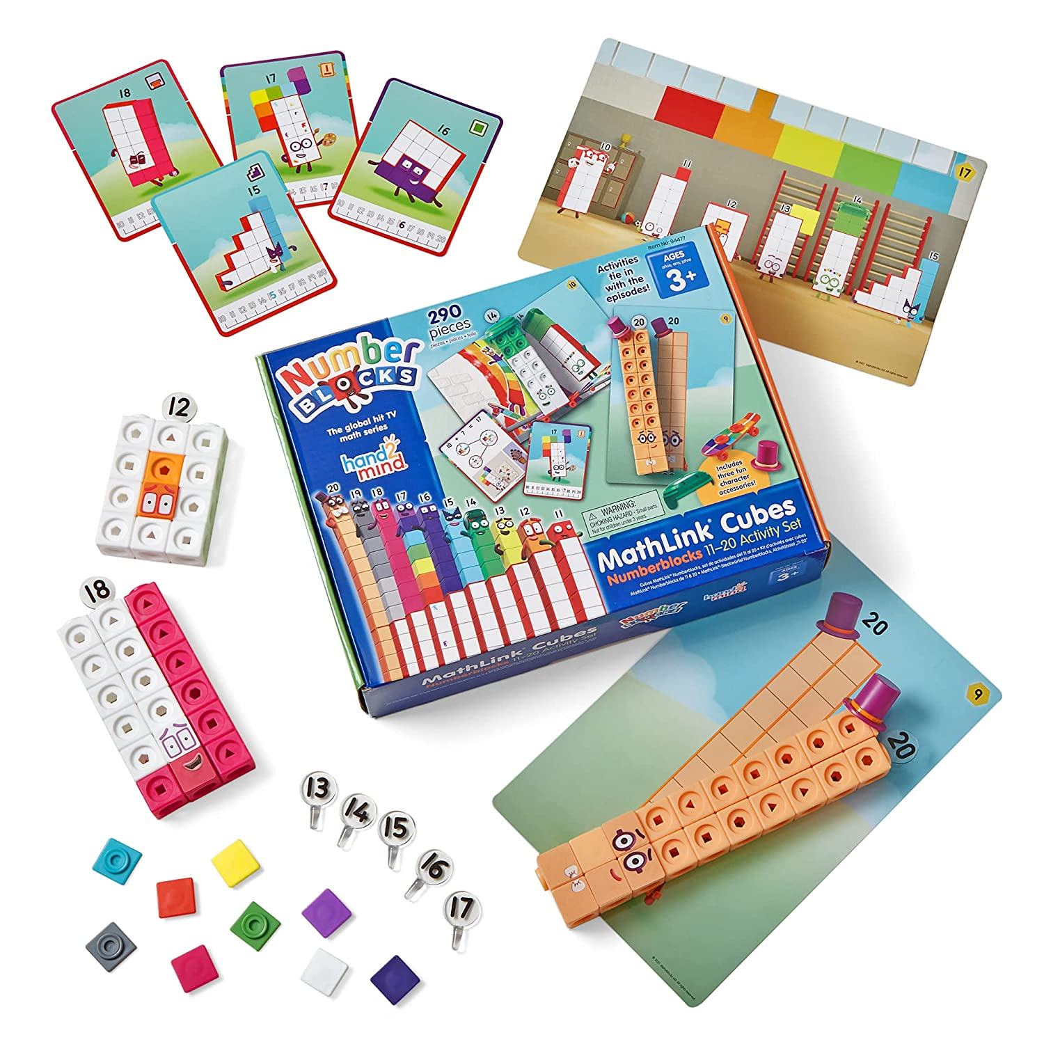 Foto 2 pulgar | Venta Internacional - Hand2mind Cubes 11-20 Conjunto de Actividades Mathlink Cubes 290 Piezas