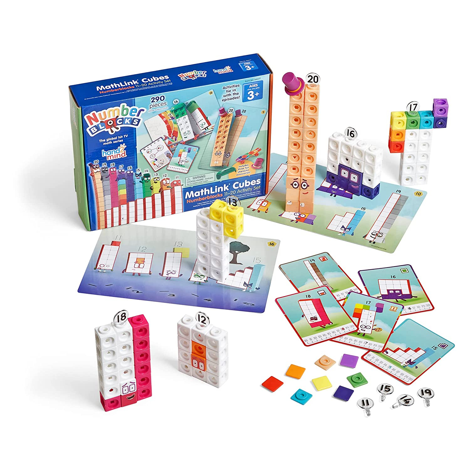 Foto 3 pulgar | Venta Internacional - Hand2mind Cubes 11-20 Conjunto de Actividades Mathlink Cubes 290 Piezas