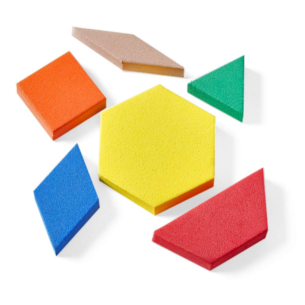 Venta Internacional-  Hand2mind Foam Pattern Blocks Para Niños, Formas Para Jardín De Infantes