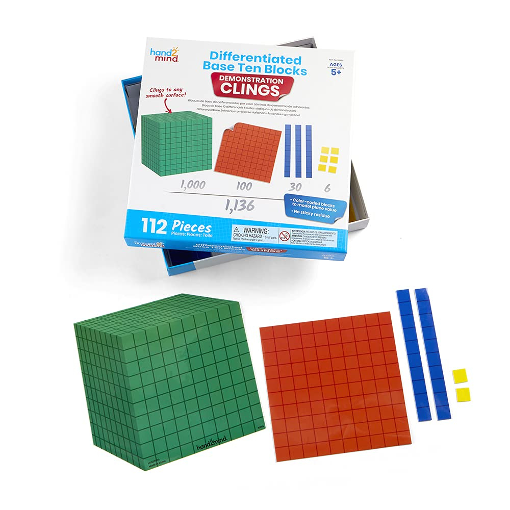 Foto 1 | Venta Internacional - Hand2mind Diez Bloques De Base Diferenciada Valor De Aprendizaje (131 Piezas)
