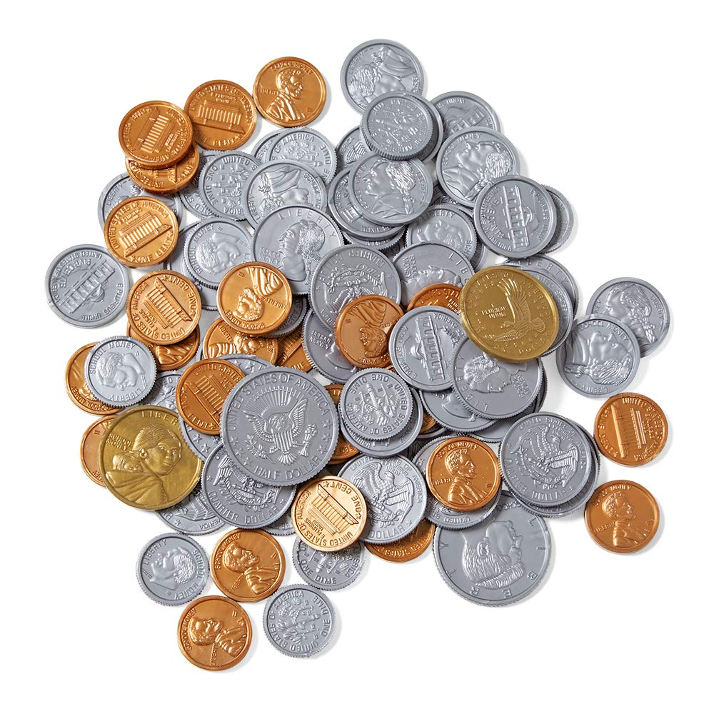 Venta Internacional - Hand2mind Fake Money Coin Surtido Surtido, Monedas Falsas Detalladas, D(conjunto De 96)