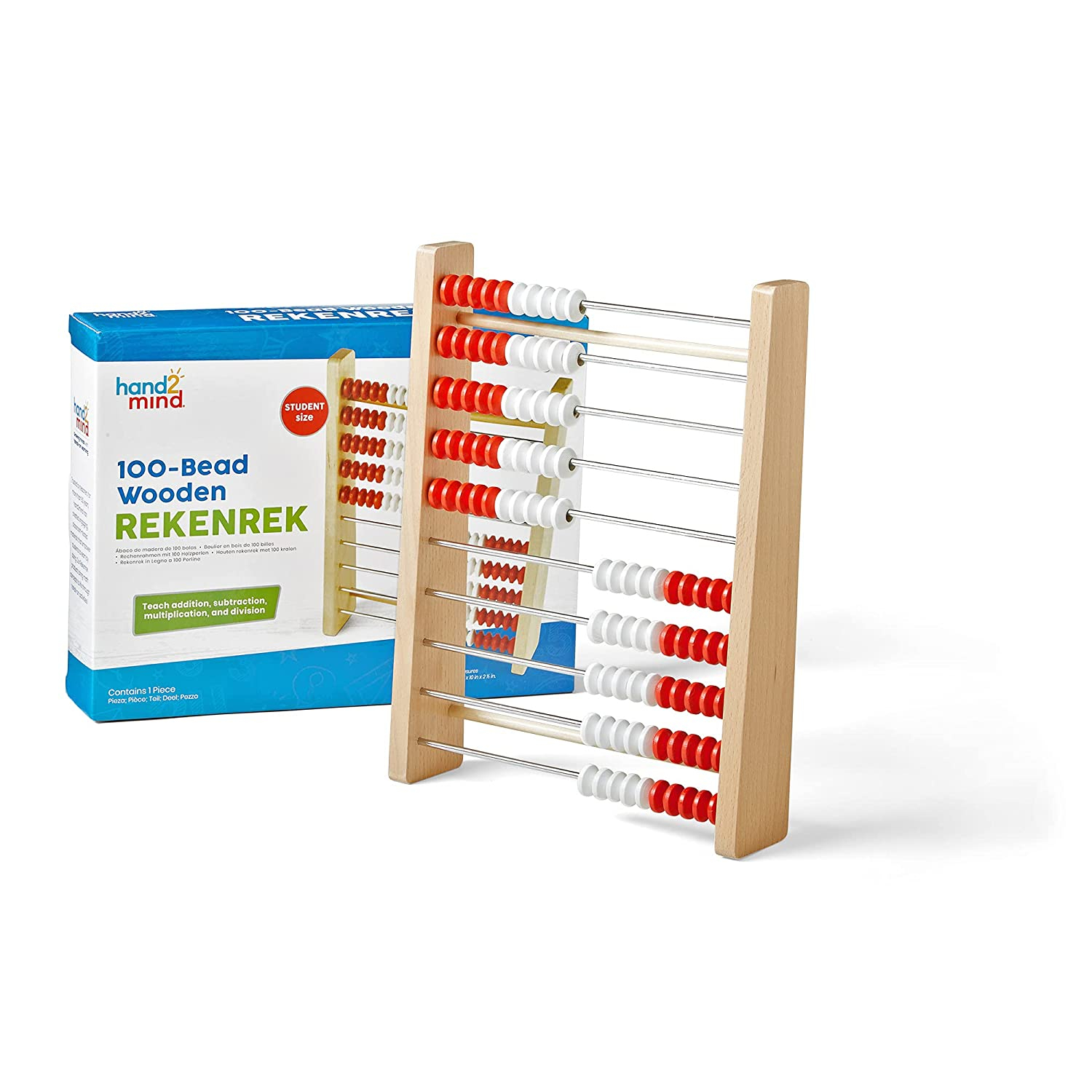 Venta Internacional - Hand2mind De 100 Cuentas De Madera, Aprendizaje De Conteo Y Números