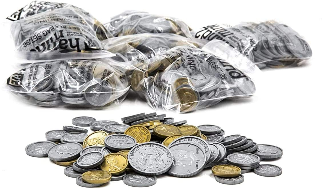 Venta Internacional: Kit De Monedas De Dinero Falso De Hand2mind, Monedas Falsas Detalladas (conjunto De 500 Monedas)