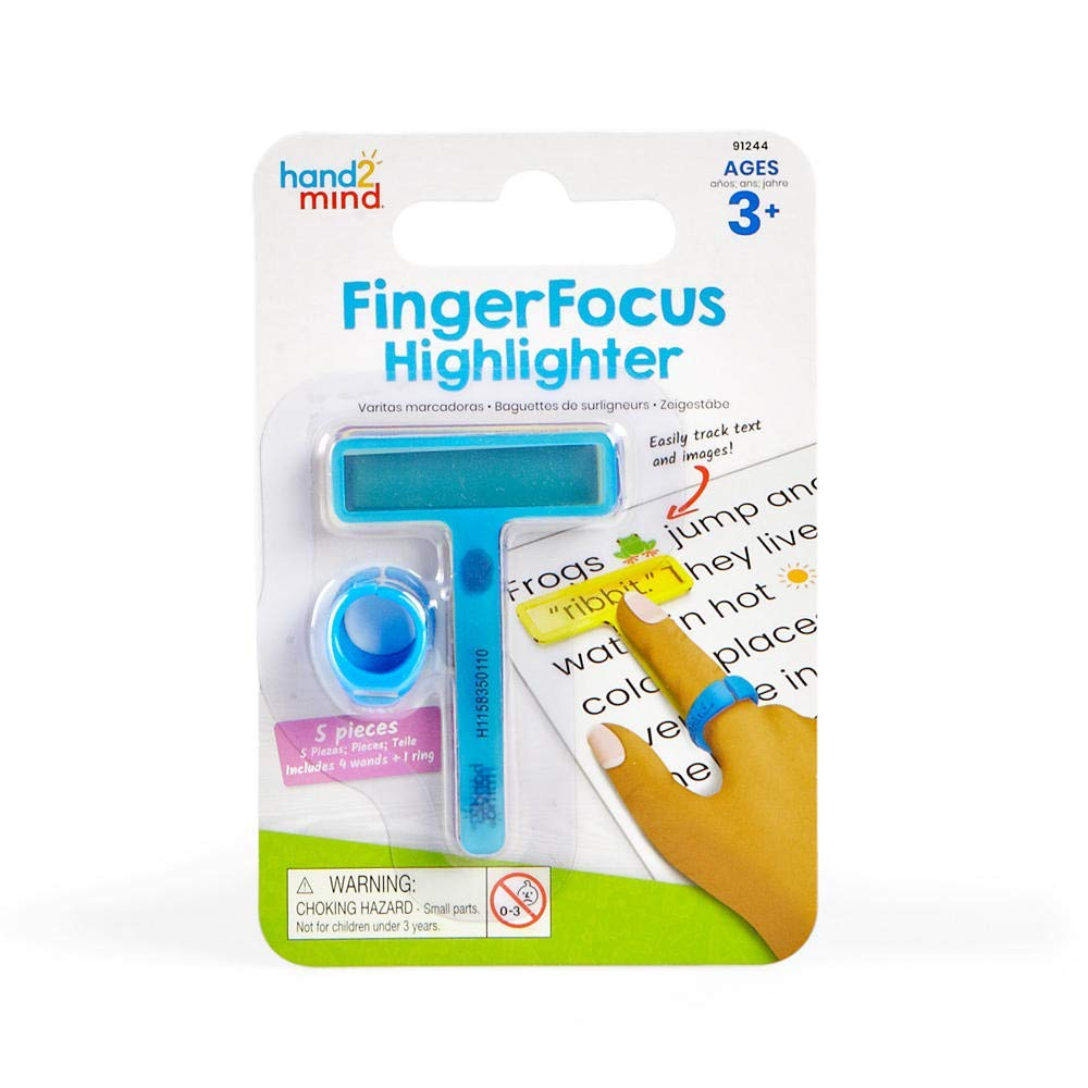 Foto 2 pulgar | Venta Internacional: Hand2mind Focus Focus Highlighter, Tiras De Lectura Guiada, Herramientas De Lectura Para Niños,