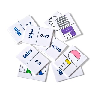 Foto 1 | Venta Internacional - Hand2mind Fraction Y Decimal Domininoes Manipulaciones De Fracción (conjunto De 30)