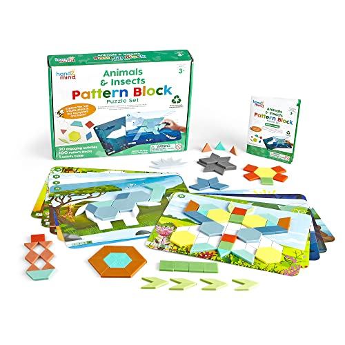 Venta Internacional - Hand2mind Animals E Insectos Bloque De Patrones Juego De Rompecabezas