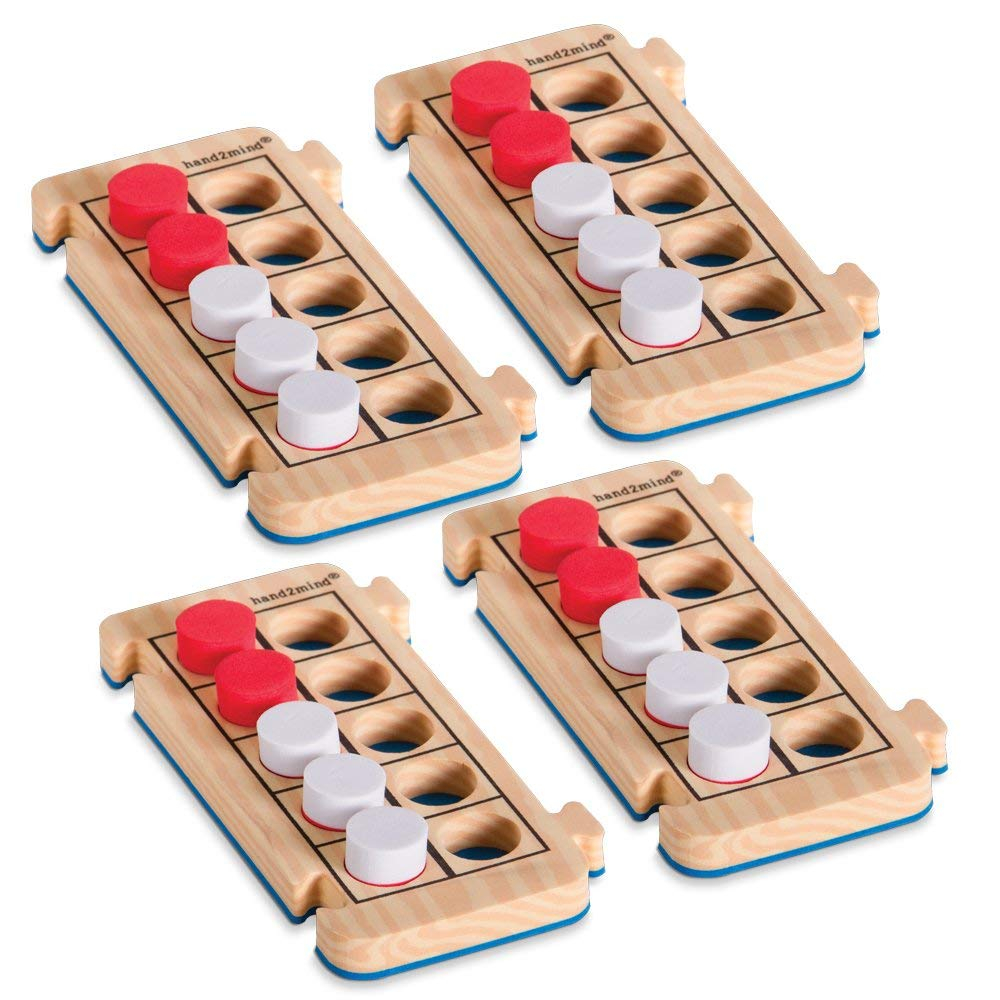 Venta Internacional - Hand2mind Foam Rekenrods Tableros De Cuadros (4 Diez Cuadros Y 40 Contadores De Matemáticas)