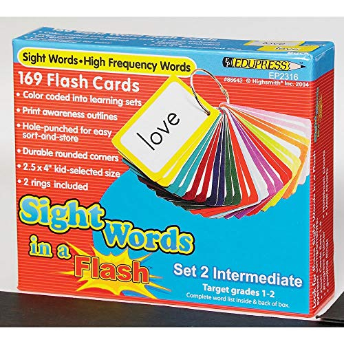 Venta Internacional - Palabras De Vista Edupres En Una Tarjeta Flash Grados 1-2 (ep62316)