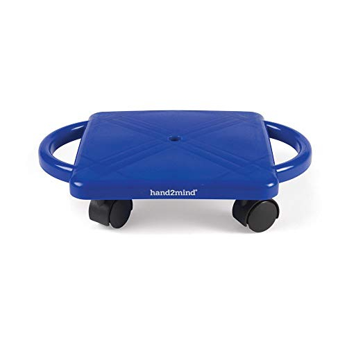 Venta Internacional - Hand2mind Blue Scooter Board Con Manijas De Seguridad, Tablero De Plástico Con Rodillos (paqu