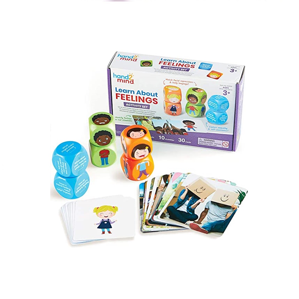Venta Internacional - Hand2mind 10 Actividades De Aprendizaje Emocional, 30 Tarjetas De Emoción, 1 Cuadro De Sentimie