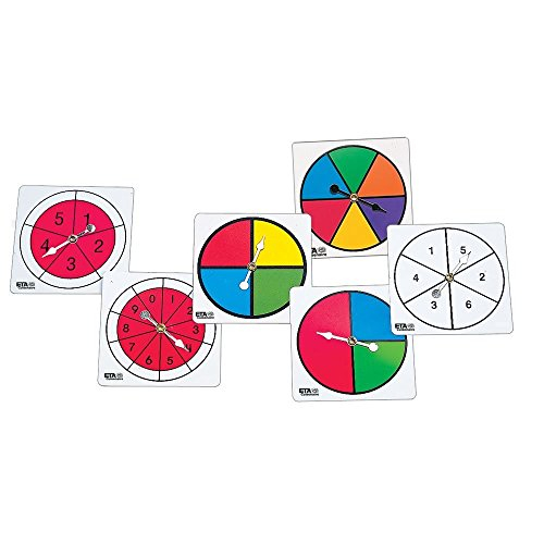 Foto 1 | Venta Internacional: Hand2mind Surtido Color Y Number Spinners, Spinner De Probabilidad (conjunto De 6)