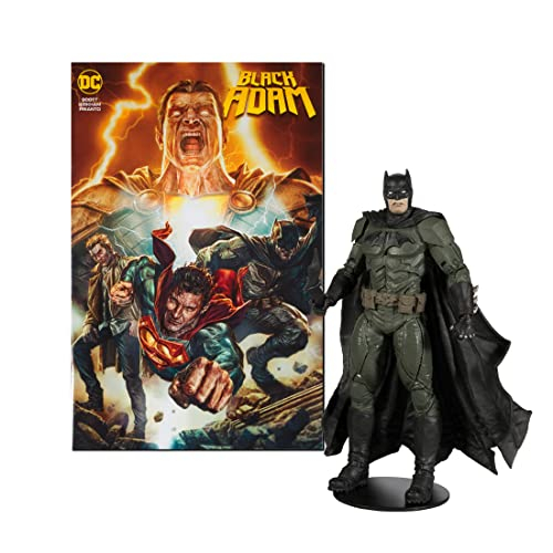 Venta Internacional - Mcfarlane Toys - Dc Direct 7in Figura Con Cómic - Black Adam Wv1 - Batman