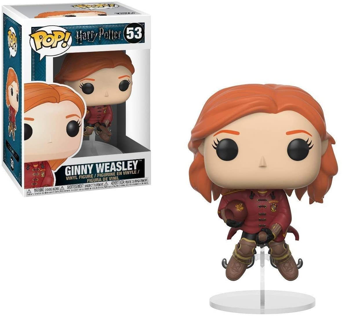 Foto 1 | Venta Internacional - Funko Pop! Películas: Harry Potter - Ginny On Broom Collectible Figura, Rojo