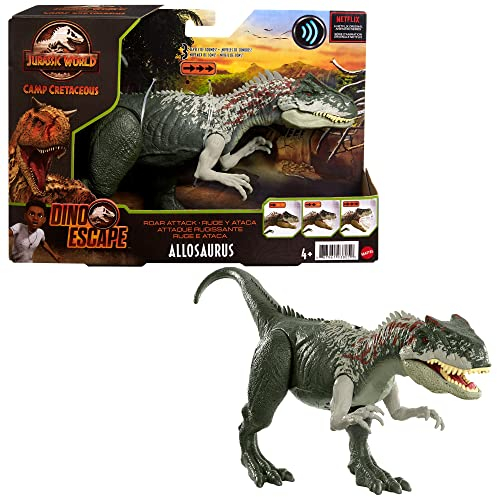 Venta Internacional - Jurassic World Roar Attack Allosaurus Camp Cretáceo Dinosaurio Con Articulaciones Móvil