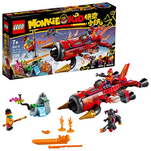 Foto 2 pulgar | Venta Internacional - Lego Monkie Kid Red Son’s Inferno Jet 80019 Building Kit (299 Piezas)