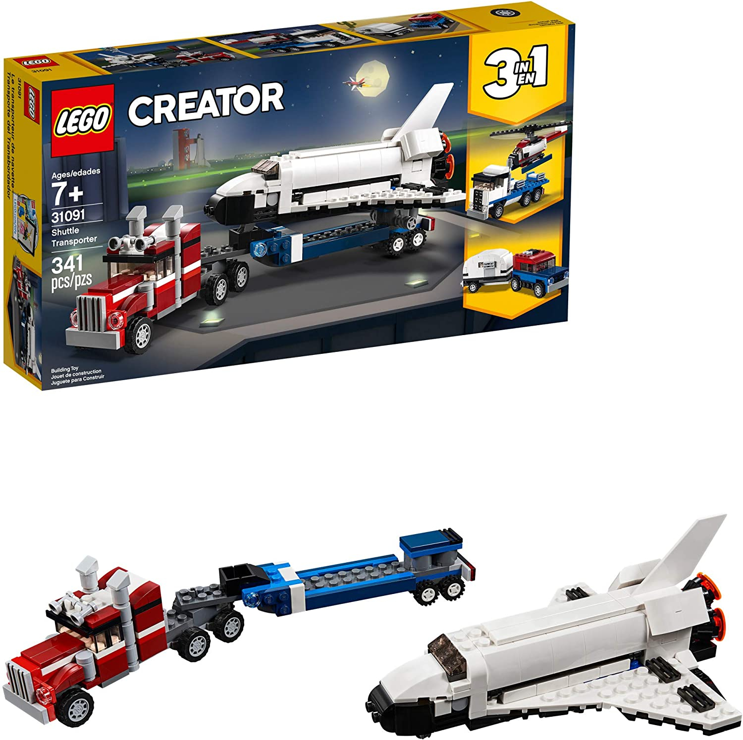Venta Internacional - Lego Creador 3in1 Transportador De Transporte 31091 Kit De Construcción (341 Piezas)
