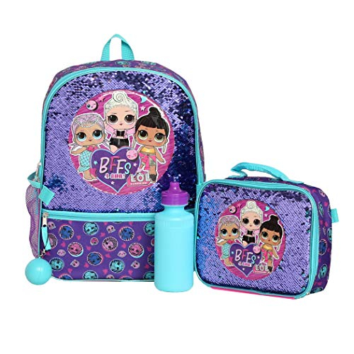 Foto 2 pulgar | Venta Internacional - Juego De Mochila De 4 Piezas De Lol Girl, Bolsa Escolar De Lentejuelas