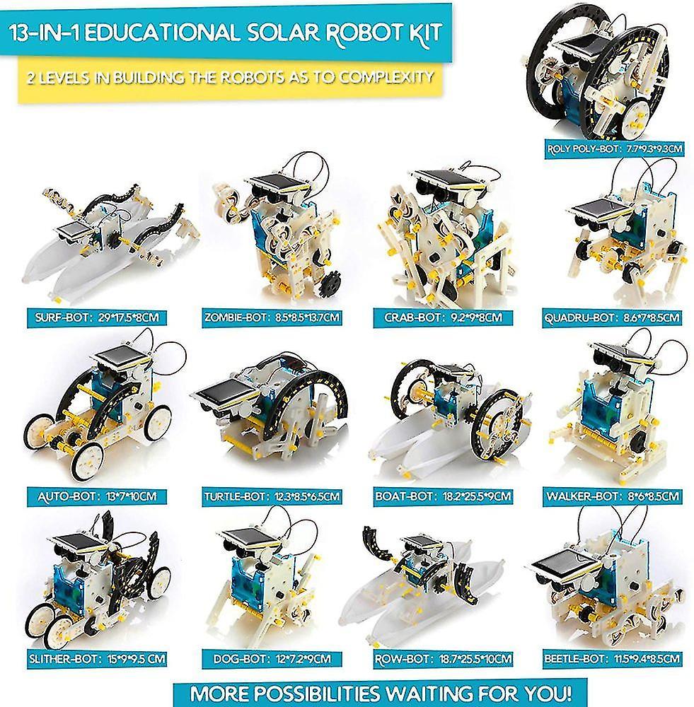 Foto 4 pulgar | Venta Internacional - Kit De Robot Solar 13 En 1, Juguete Educativo Y Científico Para La Construcción
