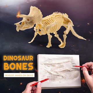 Foto 2 | Venta Internacional - Kit De Juego Dinosaur Fossil Digging Para Niños Dino Sandbox Activ