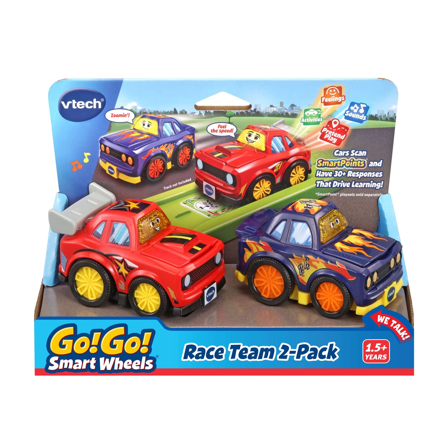 Foto 8 pulgar | Venta Internacional - Juguete Vtech Go! ¡vamos! Pack De 2 Coches Smart Wheels Race Team