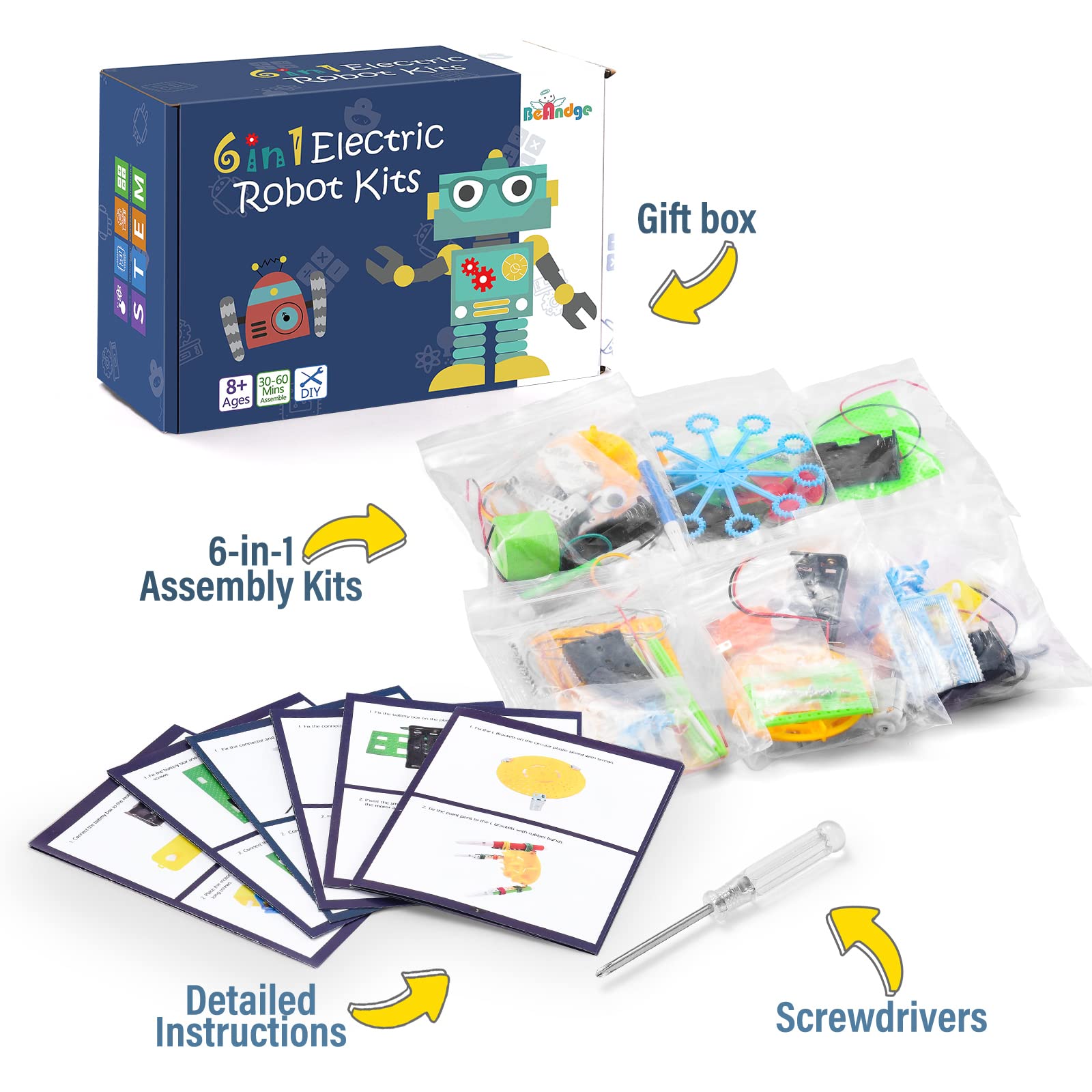Foto 8 | Venta Internacional - Kit De Robótica Stem Beandge 6 En 1 Electronic Science 8-12 Años