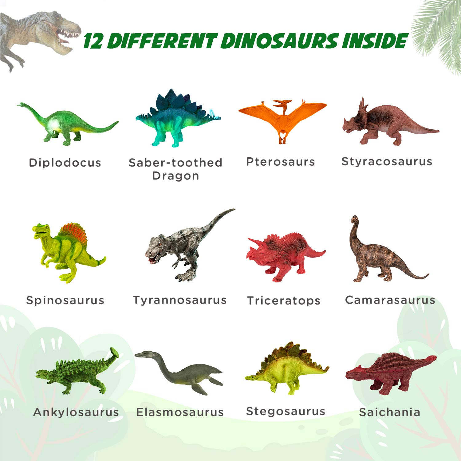 Foto 5 pulgar | Venta Internacional - Juguete Para Cavar Huevos Fósiles De Dinosaurio Con 12 Lindos Dinosaurios