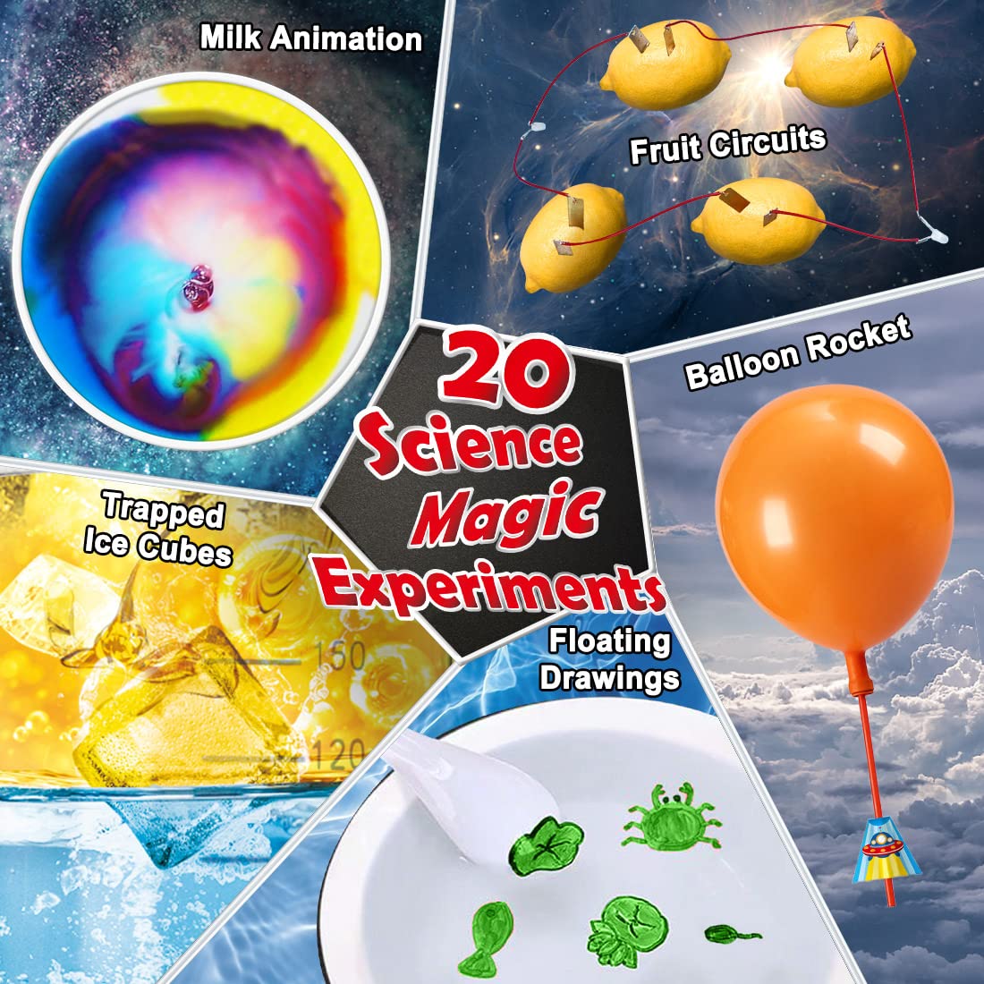 Foto 5 pulgar | Venta Internacional - Kit Científico Unglinga 70 Experimentos De Laboratorio Para Niños De 4 A 6, 8 Y 12 Años
