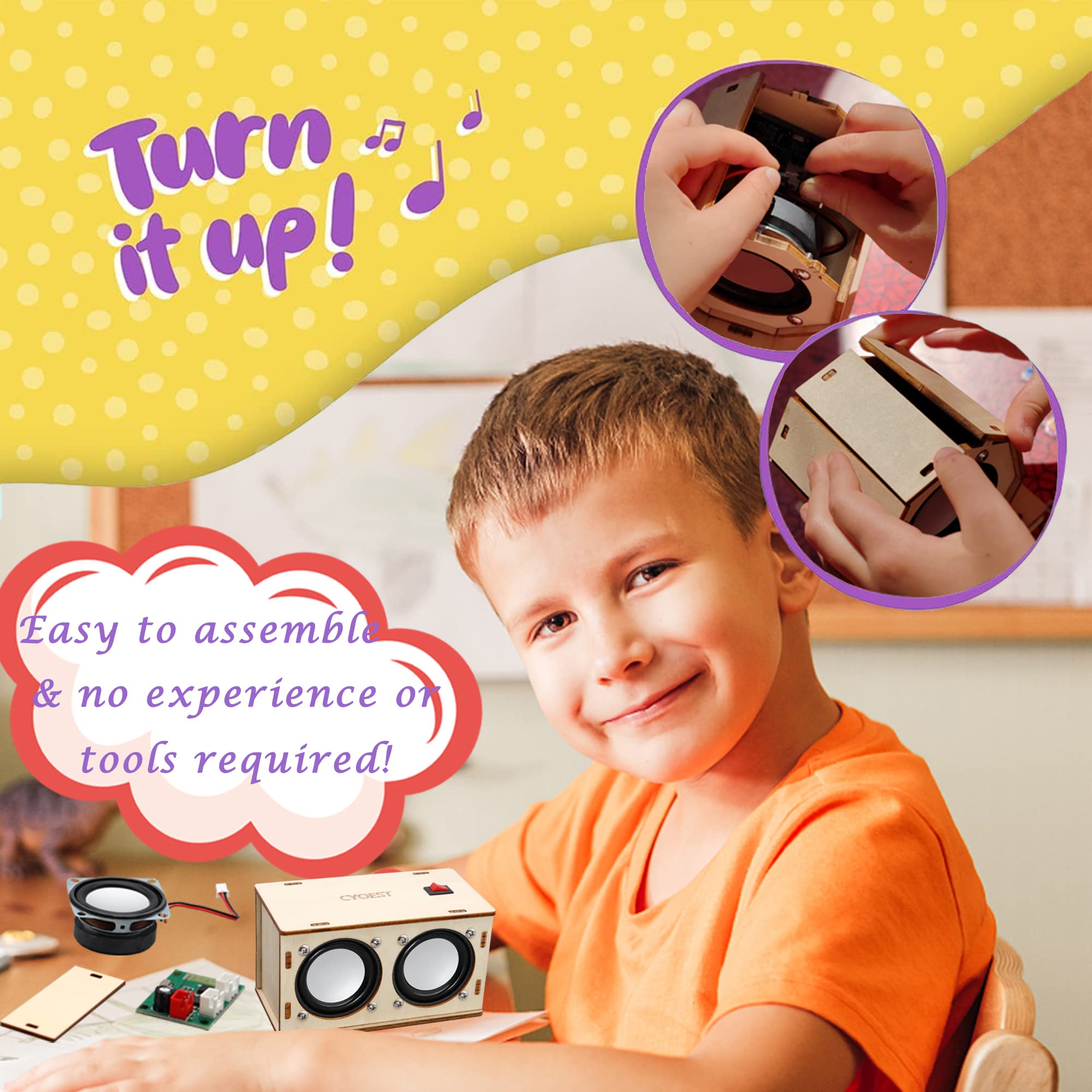 Foto 4 pulgar | Venta Internacional - Kit De Altavoces Bluetooth Diy Cyoest Stem Projects Para Niños