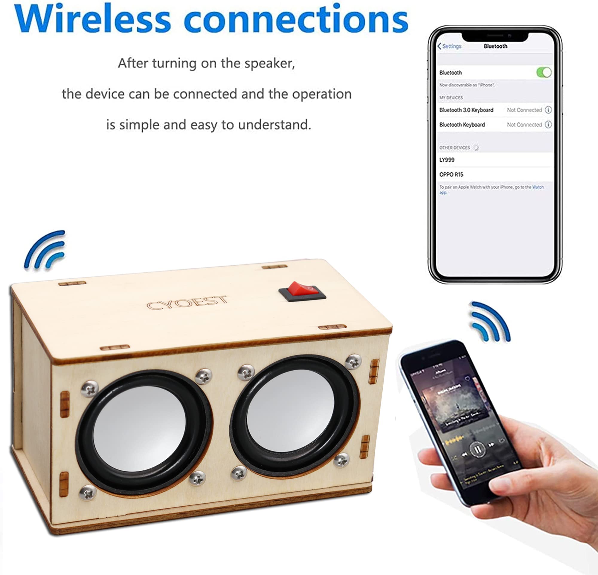 Foto 5 | Venta Internacional - Kit De Altavoces Bluetooth Diy Cyoest Stem Projects Para Niños